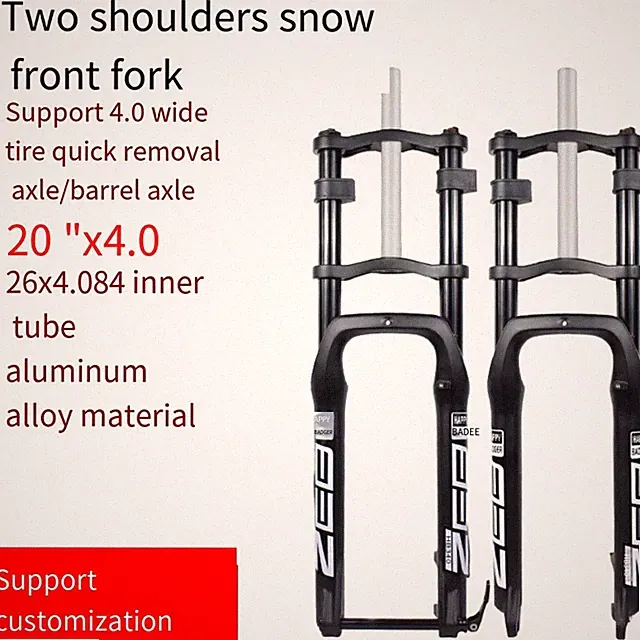 20/26 Inch 4.0 Tire Bike Air Suspension Fork 160mm Travel Shock Absorber Fork