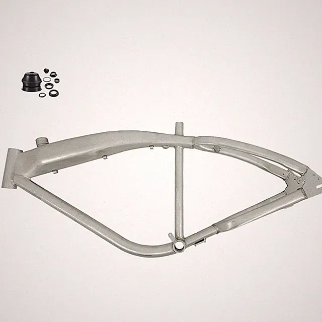26" Brushed Alum Felt Faker Gas Frame 3.4L, Gas Tank 135mm Dropout w/ Headset