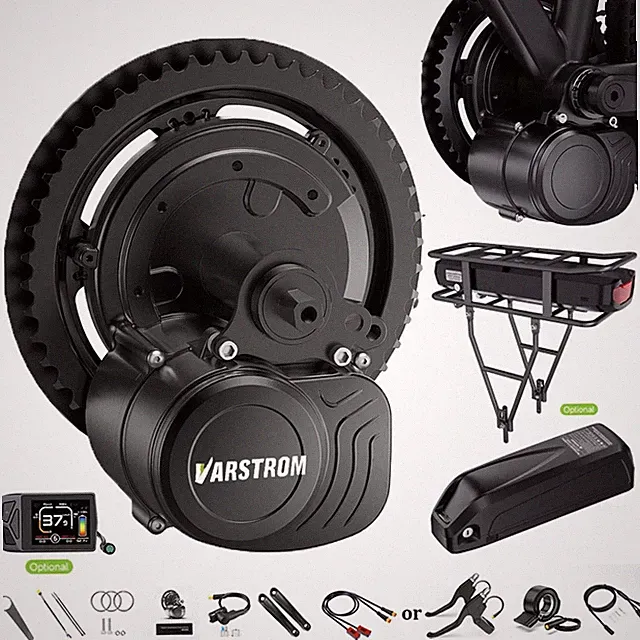 48V 500W/ 750W Varstrom Mid Motor Kit DIY Electric Bike Conversion Torque Kits