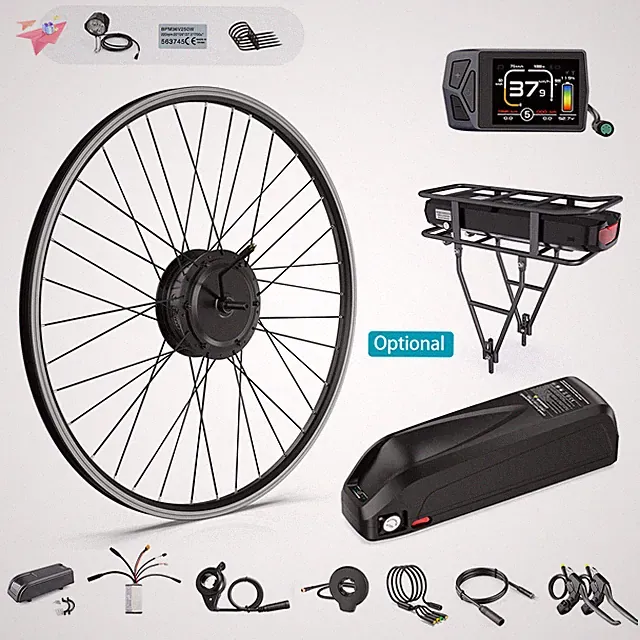 48V 500W Bafang Electric Bike 26" 700C Front Motor with Wheel Conversion Kits
