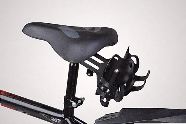 Bikegear saddle mount Water bottle cage(One) + 2 water bottle holder(Aluminium)