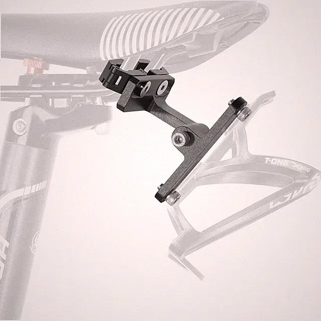 CD MTB Road Bike Bicycle Bottle Cage Saddle Mount Adapter with Adjustable Angle
