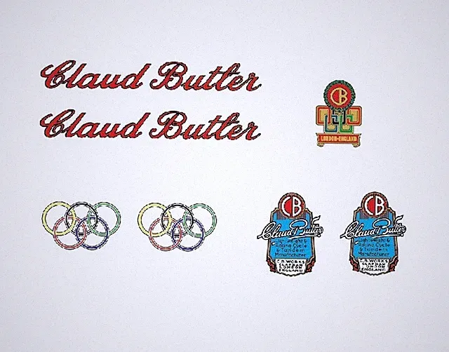 Claud Butler Bicycle Decals, Transfers, Stickers n.15
