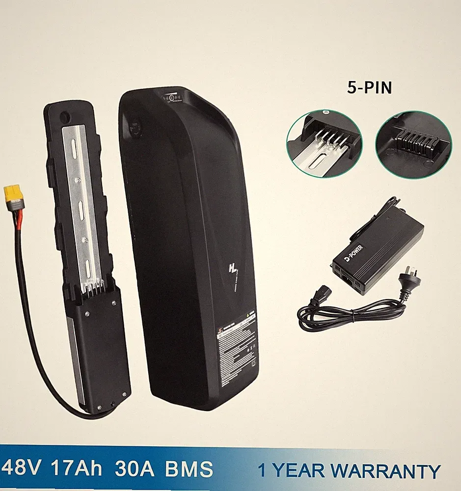 Ebike Hailong Battery 48V 17Ah/19.2Ah Electric Bike Battery for 200-1000W Motor