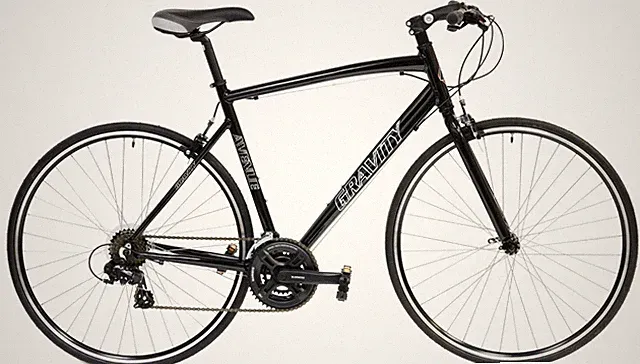 Gravity Avenue FX Flat Bar Aluminum Road Bike W/ Adjustable Stem Shimano