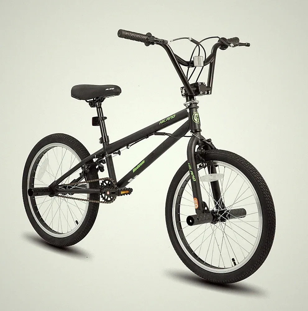 Hiland Kids Bike for Boys 20" BMX Freestyle Bicycle Black