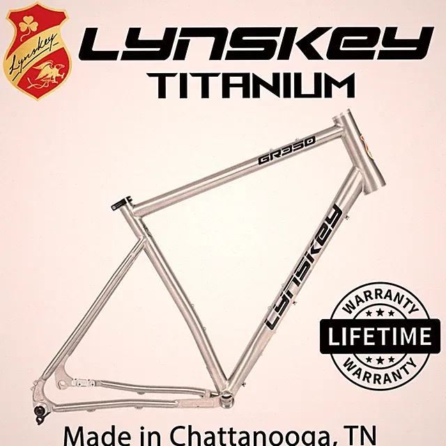 JULY 4TH SALE Gravel Bike Frame Titanium GR 350 EXTRA LARGE UDH Fits 6'3"-6'5"