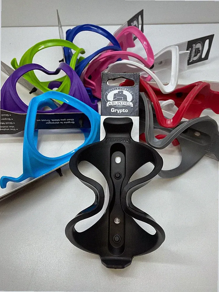 new Arundel GRYPTO bicycle Water Bottle CAGE 48 grams MULTIPLE COLORS