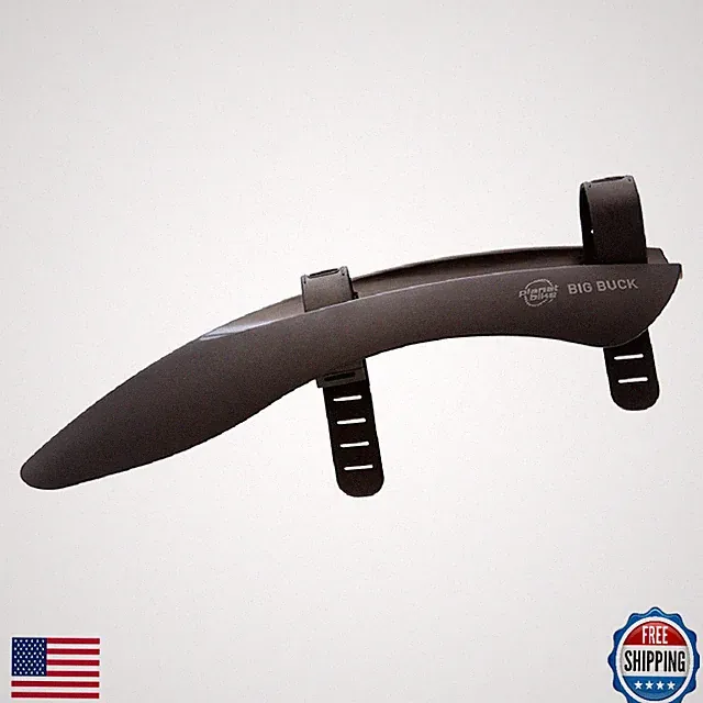 Planet Bike Big Buck Board Front Downtube Bike Fender - Black for Big Tires