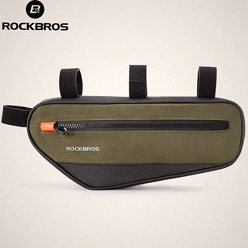 ROCKBROS 1.7L Triangular Bag Bicycle Commuting Riding Reflective Down Tube Bag