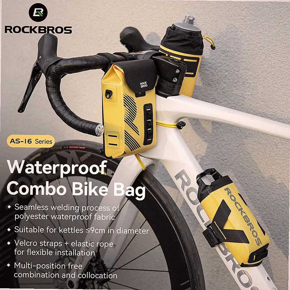 ROCKBROS Cycling Tool Bag Waterproof Bicycle Handlebar Bag Down Tube Kettle Bag