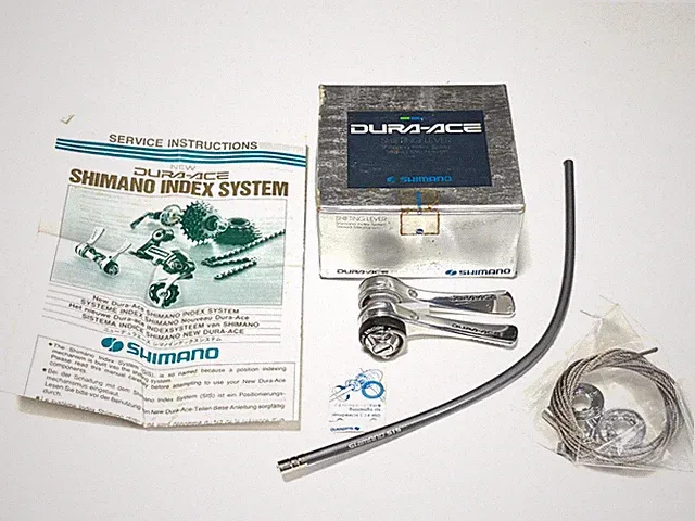 Shimano Dura-Ace SL-7400 Downtube Shifters 2x6 Speed NOS-Like w/Box