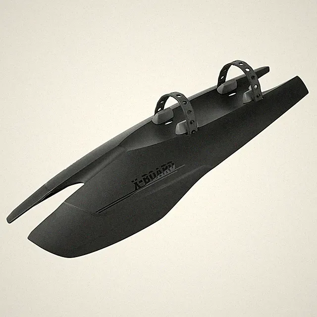 SKS X-Board Dark Dirtboard Rear Fender Rubber Fastening Adjustable 24-28” Bikes
