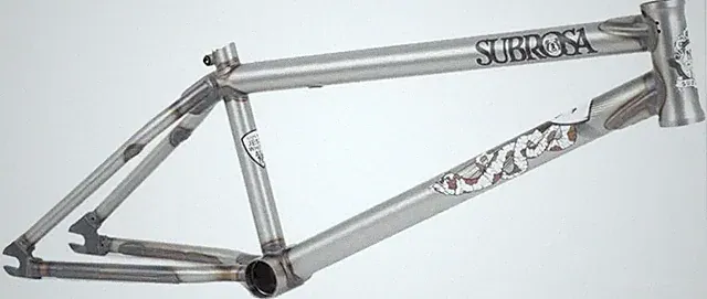 SUBROSA WILD CHILD BMX FRAME 20.5"tt AUTHORIZED DEALER SATIN TRANS RAW RARE NEW