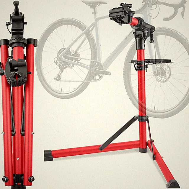 Upgrade 2.0 Bike Repair Stand (Max 110 Lbs) – Portable Aluminum Bicycle Workstan