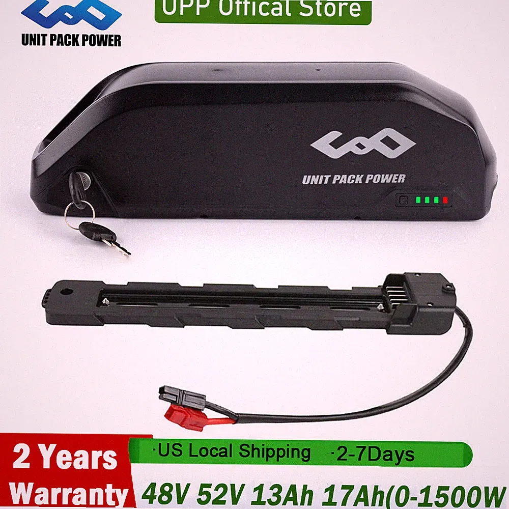 UPP Polly Electric Bicycle Battery 48V 52V 60V 25AH Down Tube for 0-2000W Motor