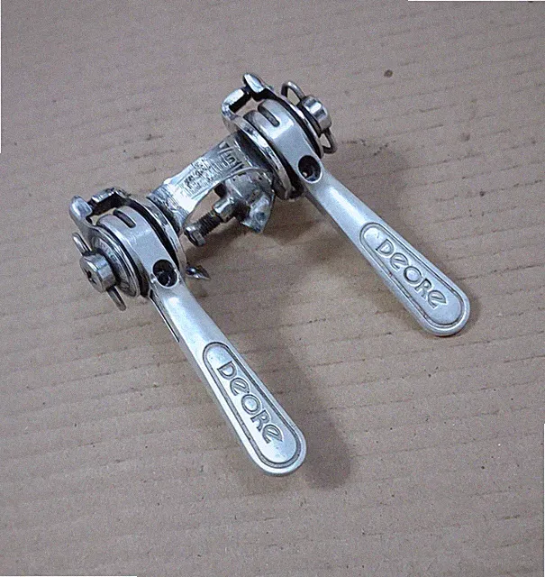 Vintage Bike Shimano Shift Levers SL-DE20 Deore Down Tube 28.6 mm