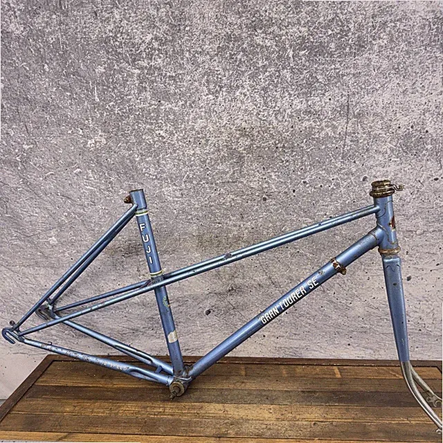 Vintage Fuji Gran Tourer SE Mixte Frame 49cm 441 Steel Blue Touring 700c 126mm