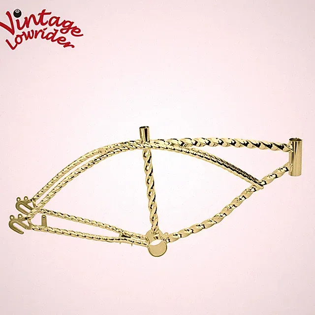 VINTAGE LOWRIDER 20” Square Twisted Gold Frame – Cruiser/Lowrider Bicycle.