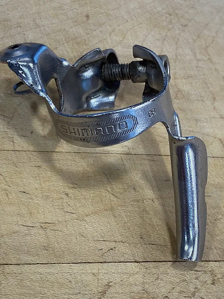 Vintage Shimano Bicycle Down Tube Cable Stop Clamp Stem Road Bike 10Sp Shifter