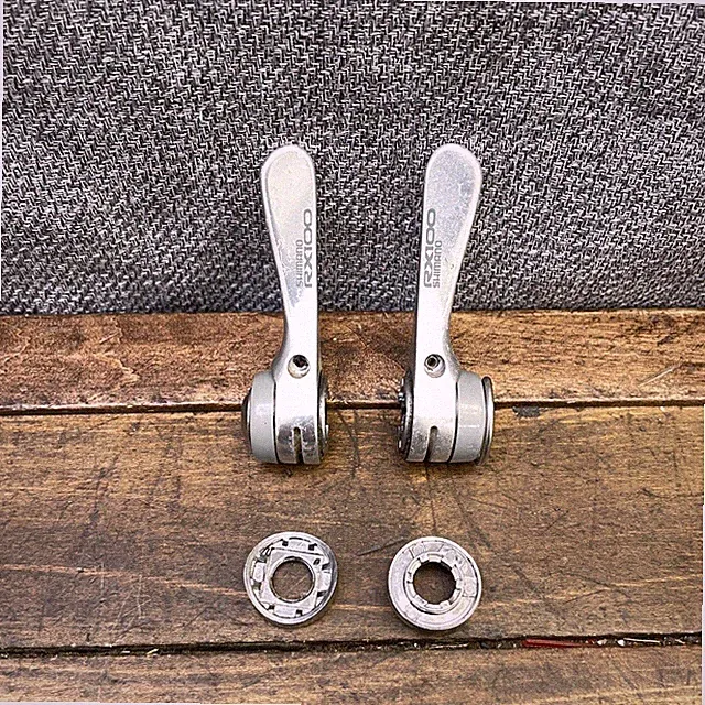 Vintage Shimano RX100 Shifters SL-A550 7s Down Tube Light Action SIS Index