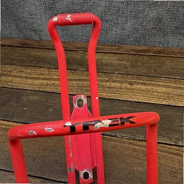 VIntage Trek Water Bottle Cage Neon Orange Red Bike Holder Road 90s MTB Cycling